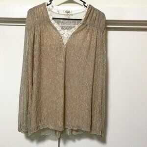 Elegant Beige Women's Top